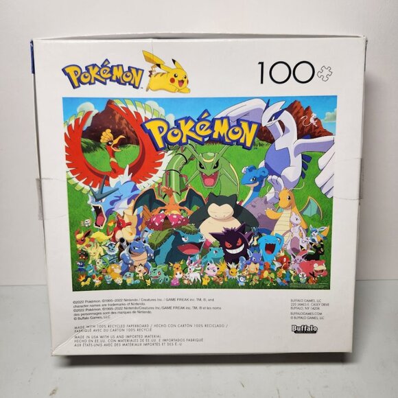 Buffalo Games Pokemon 100 Piece Jigsaw Puzzle 15" x 11" Comes from a pet-free an - Picture 6 of 9